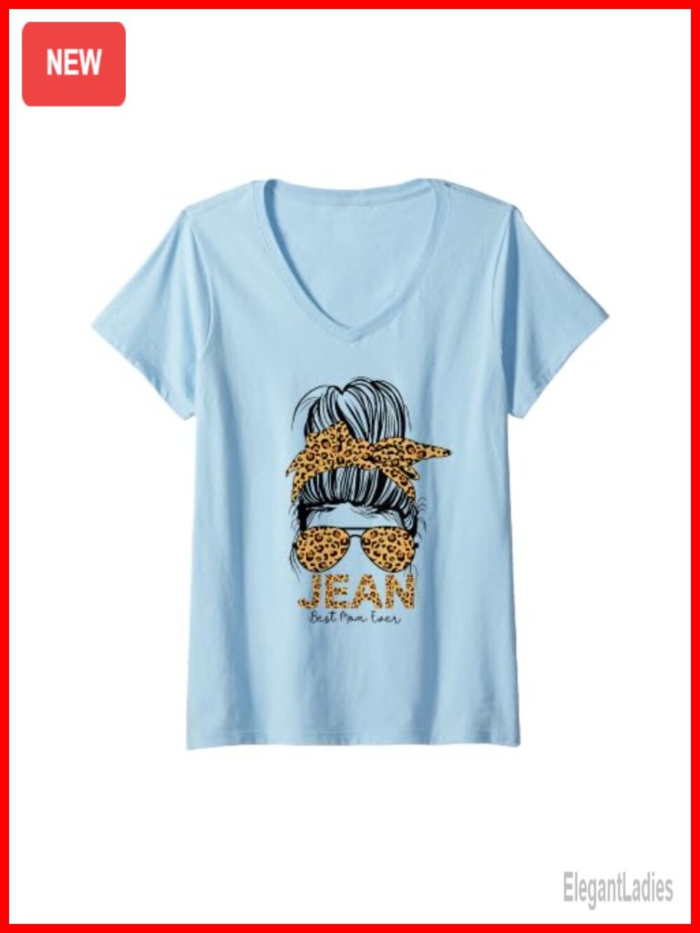 Womens Best Mom Ever Mothers Day V-Neck T-Shirt Classic Fit